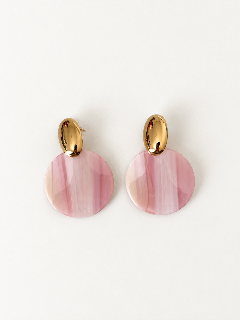 18K Gold Plated Resin Statement Drop Earrings